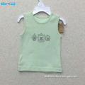 BKD screen printing green baby vest